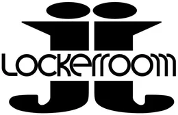 The JJ LOCKERROOM mark: two large stylised letters J, the second reversed, with the word Lockerroom running through their middles.