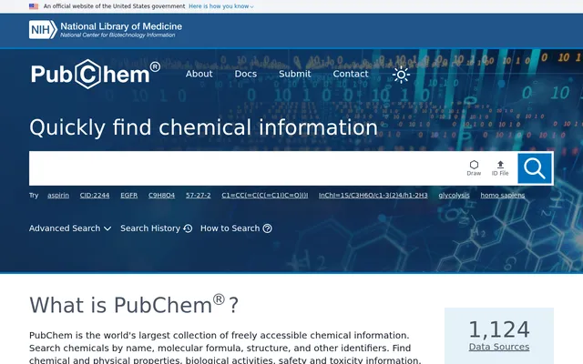 pubchem.ncbi.nlm.nih.gov — screen grab